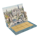 chocolacards avec 8 "carrés pralinés" modèle "Bruges"