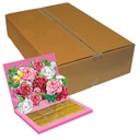 Caisse de 120 chocolacards Deliska "Roses"