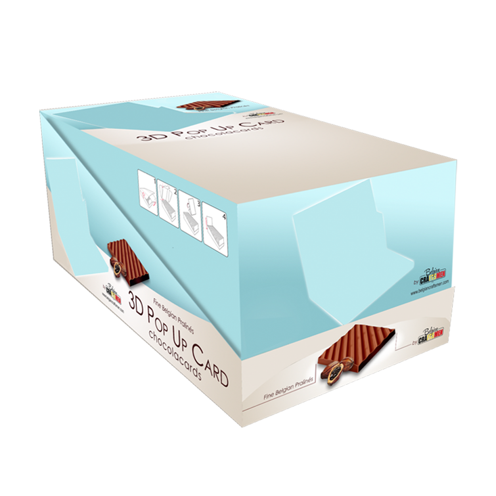 Présentoir de 30 chocolacards modèle "Québec"